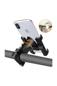 Alüminyum Gövdeli Metal Gidon Bağlantılı Motosiklet Telefon Tutucu 7 İnç Xl thumbnail 2