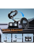 360 Dönebilen Ayarlanabilir Araç Içi Tutucu Kullanılabilen Vakumlu K007 Magsafe Telefon Tutucu thumbnail 4