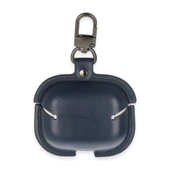 Airpods Pro 2 (2.nesil) Çanta Deri Kılıf - Lacivert thumbnail 2