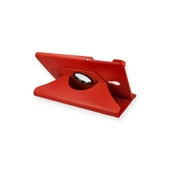 Samsung Galaxy T590 Tab A 10.5 Kılıf 360 Tablet Deri Kılıf - Kırmızı thumbnail 1
