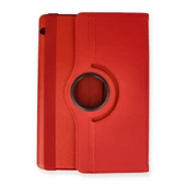 Huawei Mediapad T5 10 Kılıf 360 Tablet Deri Kılıf - Kırmızı thumbnail 2