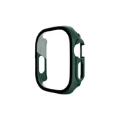 Apple Watch Ultra 49mm Desert Camlı Kasa Ekran Koruyucu - Koyu Yeşil thumbnail 2