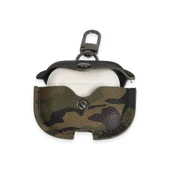 Airpods Pro 2 (2.nesil) Çanta Kamuflaj Deri Kılıf - Haki Yeşil thumbnail 3