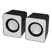 FRISBY FS-334U 1+1 USB Siyah/Beyaz Hoparlör thumbnail 2