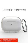 Airpods Pro 3. Nesil İle Uyumlu Şeffaf Cyrstal Clear Ultra Berrak Kılıf ( Kulaklık Değildir ) thumbnail 6