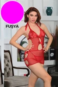 Fuşya Dantel Gecelik thumbnail 1