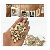 Mandal Mini Ahşap Mandal (10 Adet) thumbnail 1