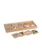 DOMİNO HAYVANLAR VE YAVRULARI PUZZLE - 1