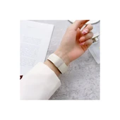 Apple Watch 38mm Kr414 Daks Deri Kordon - Pembe thumbnail 5