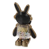 Astro Stand Tavşan Astronot - Siyah thumbnail 1