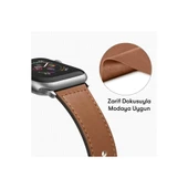 Apple Watch 38mm Kr415 Luaz Deri Kordon - Pembe thumbnail 3