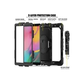 Samsung Galaxy T510 Tab A 10.1 Kılıf Pars Tablet Kapak - Siyah thumbnail 3