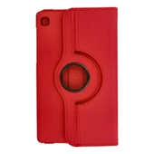 Samsung Galaxy T220 Tab A7 Lite 8.7 Kılıf 360 Tablet Deri Kılıf - Kırmızı thumbnail 3