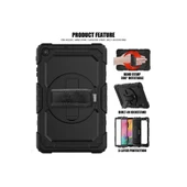 Samsung Galaxy T510 Tab A 10.1 Kılıf Pars Tablet Kapak - Siyah thumbnail 5