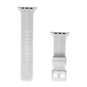 Apple Watch 38mm Kr408 Çizgili Silikon Kordon - Beyaz thumbnail 2