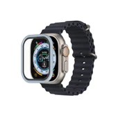 Apple Watch Ultra 49mm Alüminyum Kasa Cam Ekran Koruyucu - Mavi thumbnail 1