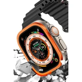 Apple Watch Ultra 49mm Alüminyum Kasa Cam Ekran Koruyucu - Turuncu thumbnail 1