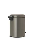 Brabantia Brabantia Çöp Kutusu 5 Litre Newicon Pedallı Platin 112683 thumbnail 3