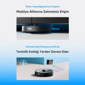 Şımart katya P Akıllı Robot Süpürge Kıl Kesici Bıçaklı Ana Fırça 8000Pa Emiş Gücü thumbnail 7