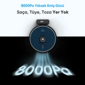 Şımart katya P Akıllı Robot Süpürge Kıl Kesici Bıçaklı Ana Fırça 8000Pa Emiş Gücü thumbnail 3