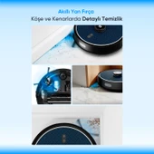 Şımart katya P Akıllı Robot Süpürge Kıl Kesici Bıçaklı Ana Fırça 8000Pa Emiş Gücü thumbnail 5