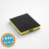 Sünger Zımpara 9.5 x 12.5 cm Takoz Blok Flex Taşlama Ahşap Yassı El Zımparası 150 kum 1 Adet thumbnail 1