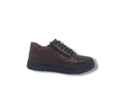 Modesa 165 Erkek Kahve Bağcıklı Fermuarlı Hakiki Deri Kauçuk Taban Ayakkabı thumbnail 5