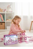 Manyetik Tiles Prenses Şatosu 37 Parça Manyetik Yapı Magnetic Bloklar thumbnail 1