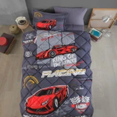 Clasy Ranforce Tek Kişilik Yorgan Seti Racing Team Mavi thumbnail 2