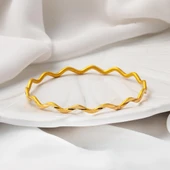 Zikzaklı Ajda Altın Bilezik 22 Ayar 15 Gram thumbnail 4