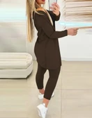 Kadın Uzun Kollu Krep üçlü Takım thumbnail 3