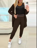 Kadın Uzun Kollu Krep üçlü Takım thumbnail 2