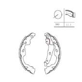 Suzuki Splash 2012-2016 Arka Fren Papuc Balatası Takım thumbnail 2