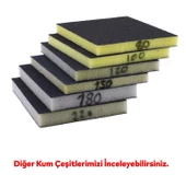 Sünger Zımpara 9.5 x 12.5 cm Takoz Blok Flex Taşlama Ahşap Yassı El Zımparası 120 kum 1 Adet thumbnail 5