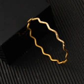 Zikzaklı Ajda Altın Bilezik 22 Ayar 15 Gram thumbnail 6