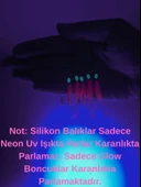 Eagenset Silikon Balıklı Çapari 5 Cm (2 Adet) Silikon At Çek Takımı Ultraviyole UV Neon Simli Pembe ve Fosforlu Glow Boncuklu thumbnail 4