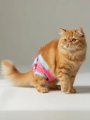 Teddie Dişi Kedi Regl Külotu | Kedi Donu | Kedi İç Çamaşırı | Ayarlanabilir Bağcıklı | Küçük Irklar İçin thumbnail 7