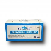 İpek İplik ve Sütur 12 Li No:4/0 Yuvarlak 20 mm 12 Adet - 3