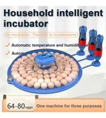 MZ-80/240 Çift Viyollü Tam Otomatik Kuluçka Makinesi WiFi Ampul Kamera Hediyeli Çiftlik Tipi thumbnail 8