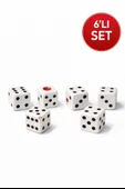 6’lı Set – 10.5 mm Okey & Tavla Zarı Net Noktalı Dayanıklı Okey & Tavla Zarları thumbnail 2