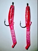 Eagenset İğneli Silikon Balık Ultraviyole UV Neon Simli Pembe 5 cm 2 Adet thumbnail 3