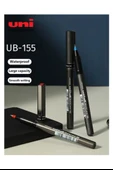 Siyah Pilot Kalem UB-155 Micro Deluxe 3 Adet Uniball Pilot Kalem 0.5 mm Roller Uçlu Pilot Kalem İnce Uçlu Likit Mürekkep thumbnail 2