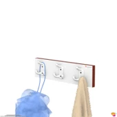 Modilayn ARI Serisi 9 Kancalı Banyo Askısı- 3'lü Set (46,4x9,6 cm) | Ekstra Düzen ve Yer Tasarrufu thumbnail 6