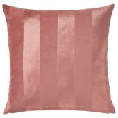 Minder-Kırlent Kılıfı 50x50 cm Pembe Renk Fermuarlı Kılıfı Pamuk Ev Dekorasyonu - 1