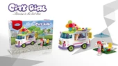 Dondurma Arabası Yapım Seti 324 Parça  Eğlenceli ve Eğitici Blok İnşa Oyuncağı thumbnail 3