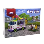 Dondurma Arabası Yapım Seti 324 Parça  Eğlenceli ve Eğitici Blok İnşa Oyuncağı thumbnail 2