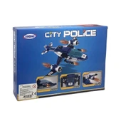 Polis Helikopteri Yapım Seti 250 Parça Detaylı ve Eğitici Blok Montaj Oyuncağı thumbnail 3