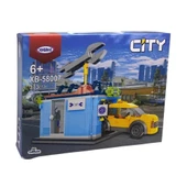 Araç Tamircisi Yapım Seti 373 Parça  Eğitici ve Detaylı Blok İnşa Oyuncağı thumbnail 6