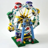 Dönme Dolap Yapım Blokları Oyuncak Seti 660 Parça MOC Uyumlu, Lunapark Serisi Eğitici İnşa Seti thumbnail 2