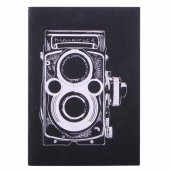 Fotoğraf Makinesi Karton Kapaklı Siyah Sayfalı Defter Büyük Boy - 1